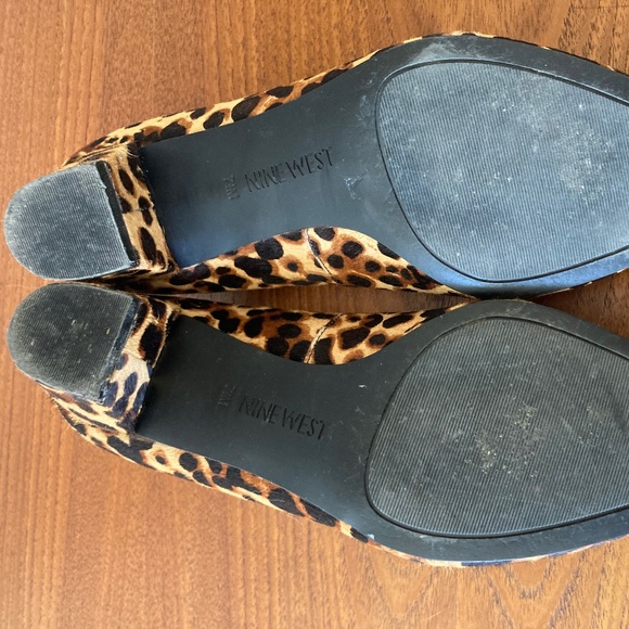 Nine West leopard print calf hair low heels - Picture 6 of 6